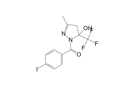 1-(4-iodobenzoyl)-3-methyl-5-(trifluoromethyl)-4,5-dihydro-1H-pyrazol-5-ol