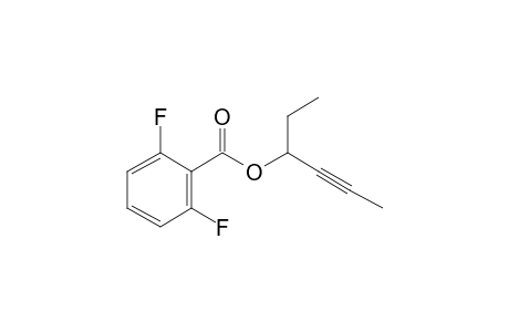 2,6-Difluorobenzoic acid, hex-4-yn-3-yl ester