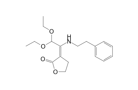 2-{1-[N-(2-phenylethyl)amino]-2,2-diethoxyethylidene}butyrolactone