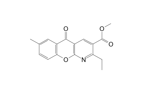 2-ETHYL-7-METHYL-5-OXO-5H-[1]BENZOPYRANO[2,3-b]PYRIDINE-3-CARBOXYLIC ACID, METHYL ESTER