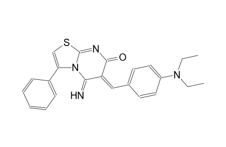 (6Z)-6-[4-(diethylamino)benzylidene]-5-imino-3-phenyl-5,6-dihydro-7H-[1,3]thiazolo[3,2-a]pyrimidin-7-one