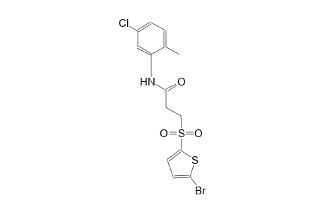 3-[(5-bromo-2-thienyl)sulfonyl]-N-(5-chloro-2-methylphenyl)propanamide