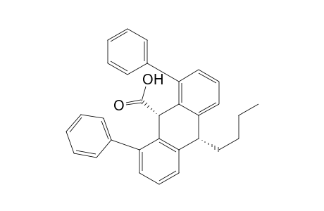 cis-10-Butyl-9,10-dihydro-1,8-diphenyl-9-anthracenecarboxylic acid