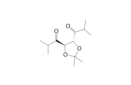 1-[(4R,5R)-2,2-Dimethyl-5-(2-methylpropanoyl)-1,3-dioxolan-4-yl]-2-methylpropan-1-one