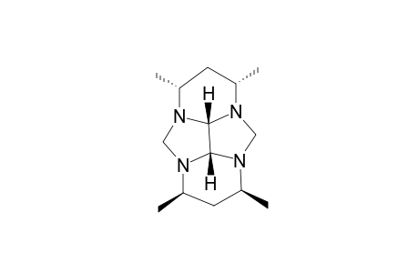 (1R*,3S*,5S*,7R*,8bS*,8cS*)-1,3,5,7-tetramethylperhydro-3a,4a,7a,8a-tetraazacyclopentano[def]fluorene