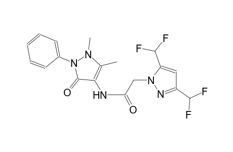 2-[3,5-bis(difluoromethyl)-1H-pyrazol-1-yl]-N-(1,5-dimethyl-3-oxo-2-phenyl-2,3-dihydro-1H-pyrazol-4-yl)acetamide