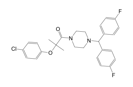 2-{4-[bis(4-Fluorophenyl)methyl]-1-piperazinyl}-1,1-dimethyl-2-oxoethyl 4-chlorophenyl ether