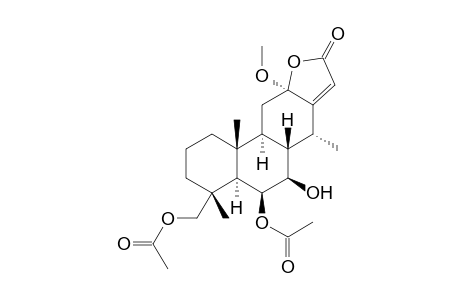 CHAGRESLACTONE;6-BETA,18-DIACETOXY-13(15)-ENE-7-BETA-HYDROXY-12-METHOXYCASSAN-12,16-OLIDE