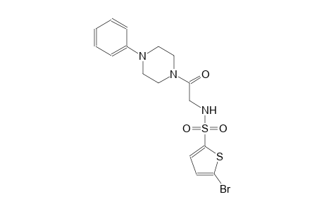 5-bromo-N-[2-oxo-2-(4-phenyl-1-piperazinyl)ethyl]-2-thiophenesulfonamide