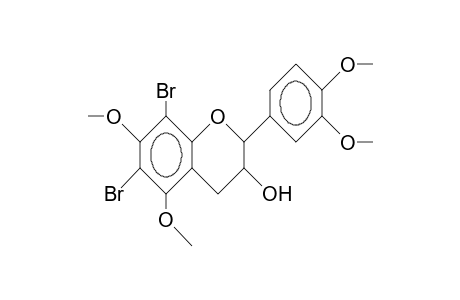 6,8-Dibromo-3',4',5,7-tetra-O-methyl-catechin