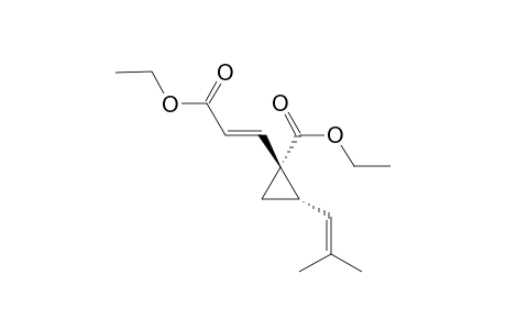 Ethyl 1.beta.-[((E)-2-(Ethoxycarbonyl)ethenyl]-2.alpha.-(2-methyl-1-propenyl)cyclopropane-1.alpha.-caeboxylate