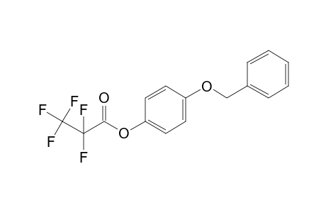 Pentafluoropropanoic acid, 4-benzyloxyphenyl ester