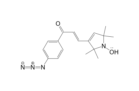 1H-Pyrrol-1-yloxy, 3-[3-(4-azidophenyl)-3-oxo-1-propenyl]-2,5-dihydro-2,2,5,5-tetramethyl-