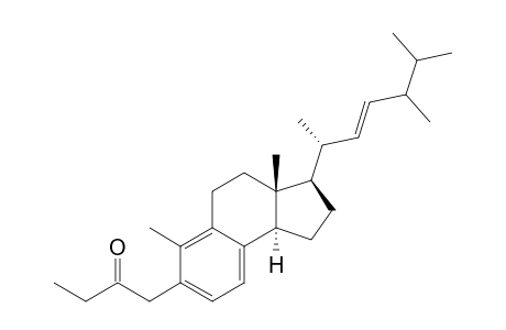 1,10-Seco-17-beta-24-methyl-3-oxo-5,7,9,22-cholestatetraene