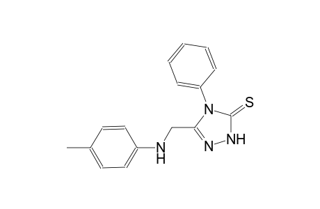 4-phenyl-5-(4-toluidinomethyl)-2,4-dihydro-3H-1,2,4-triazole-3-thione