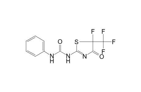 Thiazol-4(5H)-one, 5-fluoro-5-trifluoromethyl-2-(3-phenylureido)-