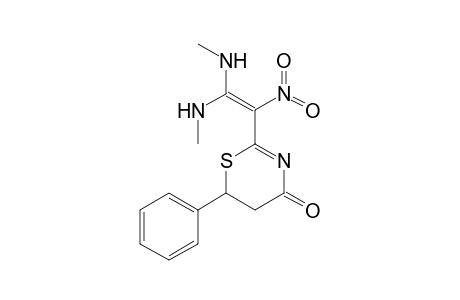 2-[2',2'-bis(Methylamino)-1'-nitroethenyl]-5,6-dihydro-6-phenyl-4H-1,3-thiazin-4-one