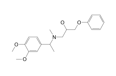 1-[[1-(3,4-Dimethoxyphenyl)ethyl](methyl)amino]-3-phenoxy-2-propanol