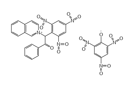 2-[alpha-(2,4,6-Trinitrophenyl)phenacyl]isoquinolinium picrate