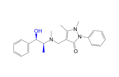 2,3-DIMETHYL-4-{[(threo-beta-HYDROXY-alpha-METHYLPHENETHYL)METHYLAMINO]METHYL}-1-PHENYL-3-PYRAZOLIN-5-ONE