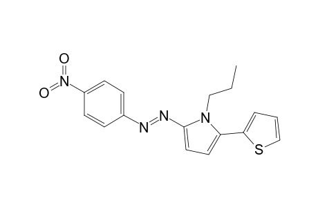 1-(n-Propyl)-2-(2'-thienyl)-5-(4"'-nitrophenylazo)pyrrole