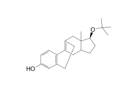 (+,-)-17b-t-butoxy-7(8->11)abeo-estra-1,3,5(10),9(11)-tetraen-3-ol