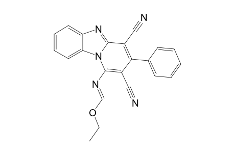 1-[(N-(Ethoxymethylene)amino]-3-phenylpyrido[1,2-a]benzimidazole-2,4-dicarbonitrile