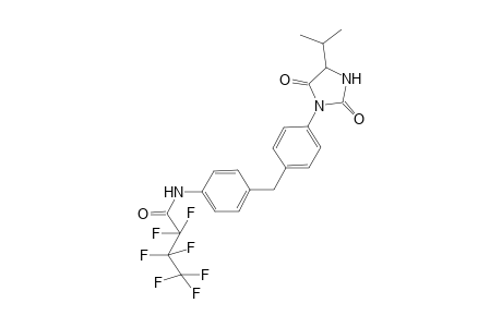 3-{4'-[4''-(N-Heptafluorobutyrylamino)benzyl]phenyl}-5-isopropyl-1,3-imidazoline-2,4-dione