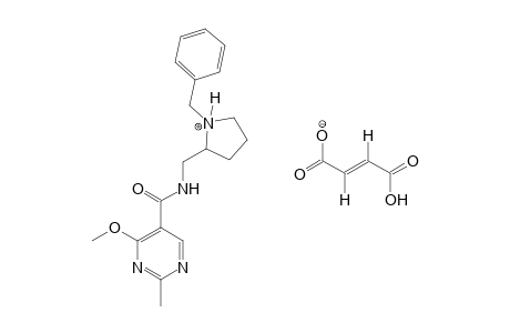 N-[(1-benzyl-2-pyrrolidinyl)methyl]-4-methoxy-2-methyl-5-pyrimidine carboxamide, fumarate (1:1)