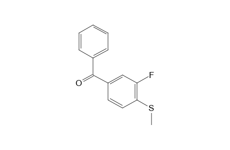 3-FLUORO-4-(METHYLTHIO)BENZOPHENONE