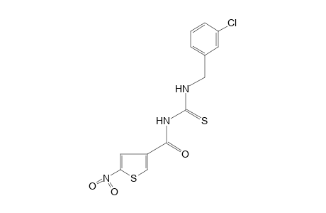 1-(m-chlorobenzyl)-3-(5-nitro-3-thenoyl)-2-thiourea