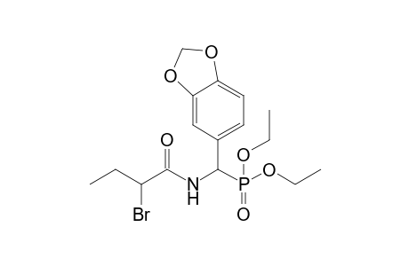 Diethyl .alpha.-(2-Bromobutoylamino)-3,4-methylenedioxybenzylphosphonate isomer