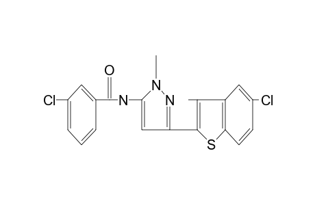 m-chloro-N-[3-(5-chloro-3-methylbenzo[b]thien-2-yl)-1-methylpyrazol-5-yl]benzamide