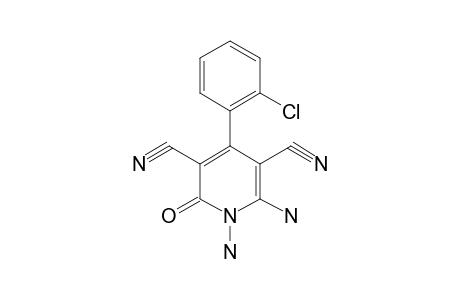 4-(o-chlorophenyl)-1,6-diamino-1,2-dihydro-2-oxo-3,5-pyridinedicarbonitrile