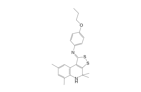 4-Propoxy-N-[(1Z)-4,4,6,8-tetramethyl-4,5-dihydro-1H-[1,2]dithiolo[3,4-c]quinolin-1-ylidene]aniline