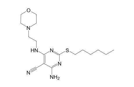 4-Amino-2-(hexylthio)-6-{[2'-(morpholin-4"-yl)ethyl]amino}pyrimidine-5-carbonitrile