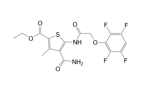 ethyl 4-(aminocarbonyl)-3-methyl-5-{[(2,3,5,6-tetrafluorophenoxy)acetyl]amino}-2-thiophenecarboxylate