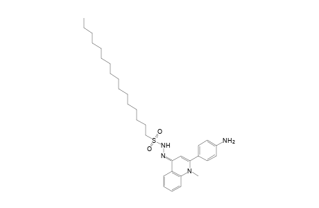 1-hexadecanesulfonic acid, [2-(p-aminophenyl)-1-methyl-4(1H)-quinolylidene]hydrazide