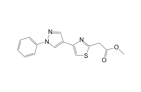 2-[4-(1-phenyl-4-pyrazolyl)-2-thiazolyl]acetic acid methyl ester