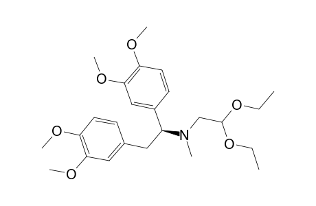 (+)-(1S)-N-(2,2-Diethoxyethyl)-1,2-bis(3,4-dimethoxyphenyl)-N-methylethylamine