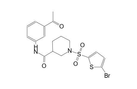 N-(3-acetylphenyl)-1-[(5-bromo-2-thienyl)sulfonyl]-3-piperidinecarboxamide