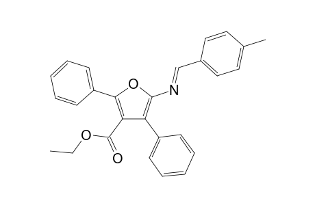 5-[(E)-(4-methylbenzylidene)amino]-2,4-diphenyl-furan-3-carboxylic acid ethyl ester