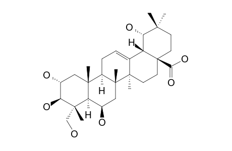 COMBrEGENIN;2-ALPHA,3-BETA,6-BETA,19-ALPHA,23-PENTAHYDROXY-OLEAN-12-EN-28-OIC-ACID