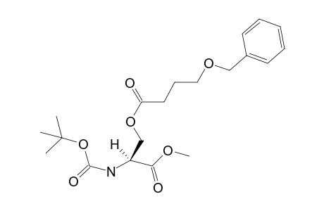 Methyl 3-[4-(benzyloxy)butoyl]-2-[N-(tertbutoxycarbonyl)amido]propanoate