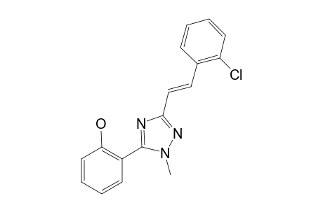 2-{3-[(E)-2-(2-chlorophenyl)ethenyl]-1-methyl-1H-1,2,4-triazol-5-yl}phenol