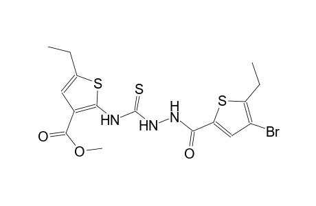 methyl 2-[({2-[(4-bromo-5-ethyl-2-thienyl)carbonyl]hydrazino}carbothioyl)amino]-5-ethyl-3-thiophenecarboxylate