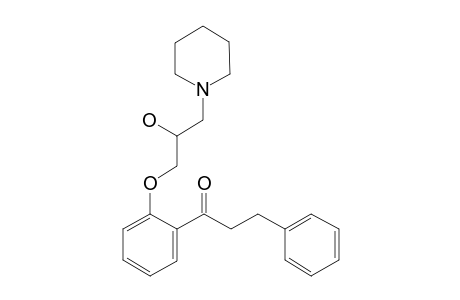 1-[2-(2-Hydroxy-3-piperidin-1-ylpropoxy)phenyl]-3-phenylpropan-1-one