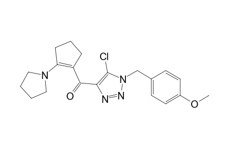 (5-chloro-1-p-anisyl-triazol-4-yl)-(2-pyrrolidinocyclopenten-1-yl)methanone