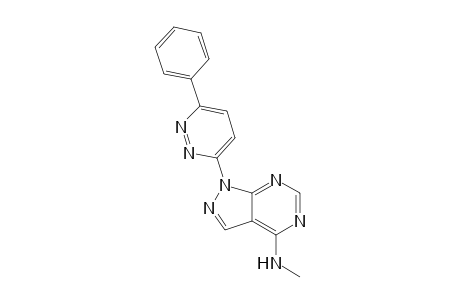 Methyl-[1-(6-phenyl-pyridazin-3-yl)-1H-pyrazolo[3,4-d]pyrimidin-4-yl]-amine