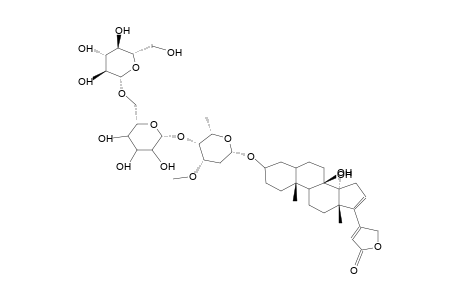 DELTA16-8beta-HYDROXYDIGITOXIGENIN beta-NERITRIOSIDE